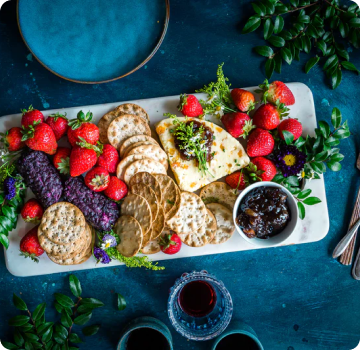 a charcuterie platter